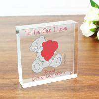 Personalised Me to You Bear Love Hearts Glass Block Extra Image 1 Preview